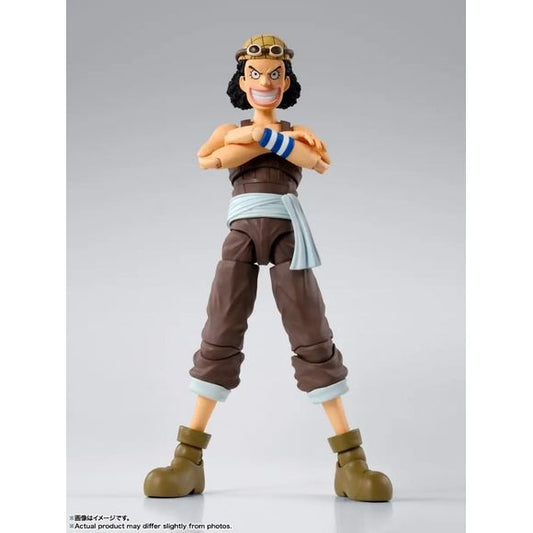 PRE-ORDER: Expected to ship in February of 2026

From the TV anime "ONE PIECE" comes a completely new figure of Usopp in his East Blue costume! An overwhelming range of motion allows for dynamic poses. A wide variety of optional parts are included, including a slingshot, Usopp's hammer, and goggles.