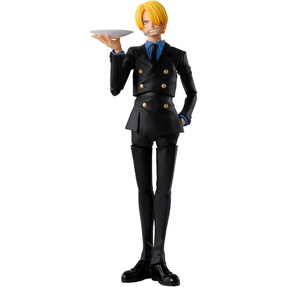 SANJI -ROMANCE DAWN- joins the S.H.Figuarts action figure series! SANJI from the "One Piece" anime, clad in his East Blue outfit, is now available with completely new modeling! In addition to the overwhelming range of motion, soft parts allow for dynamic poses. 6.1 inches (15.5cm).