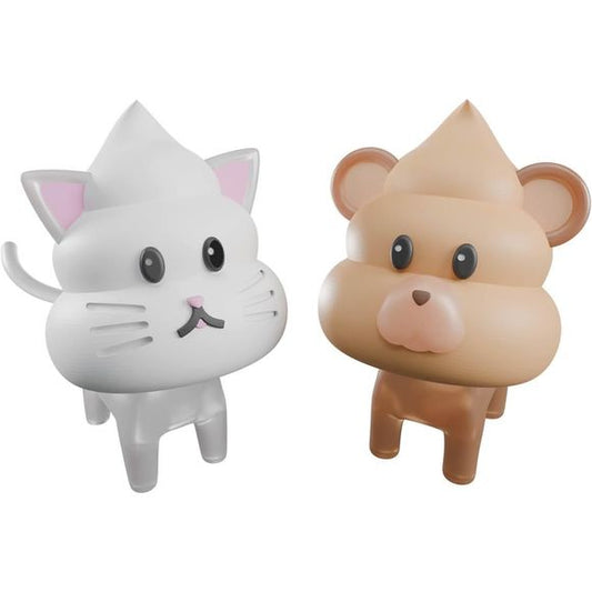 Bandai Hobby Unkosul Days Clay Model Kit Animal Unchi Set 1 Cat & Bear