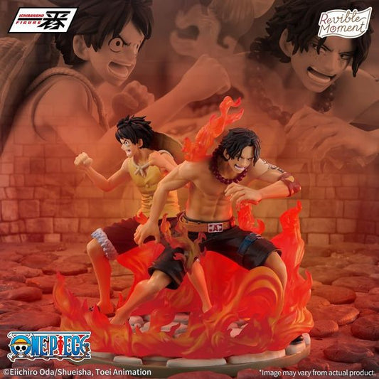 Bandai One Piece Ichibansho Ace and Luffy Dramatic Memories Revible Moment Figure