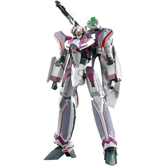 The VF-31C Siegfried piloted by Mirage Farina Jenius in "Macross Delta" gets a "High Grade (HG)" model-kit release from Bandai, combining high quality and ease of assembly with three-stage interchangeable transformation and insert molding!

This kit uses three-stage interchangeable transformation (shortcut change) to simplify the transformation sequence by using some interchangeable parts. This realizes the ease of assembly, wide range of motion, and refined form of each mode that are unique to the HG serie