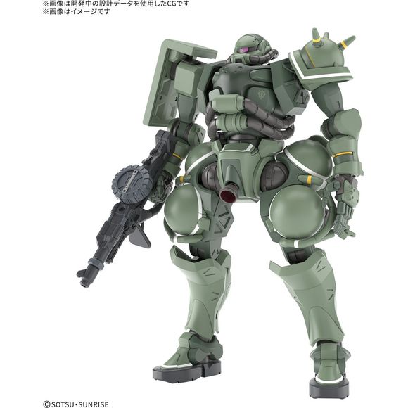 PRE-ORDER: Expected to ship in January 2026

The Zaku, the official mass-produced mobile suit of the Principality of Zen in "Mobile Suit Gundam GQuuuuuuX," is now available in Bandai's "HG (High Grade)" model-kit lineup!

A newly sculpted Zaku bazooka is included.
The shoulder block can move independently, allowing for dynamic action poses.
The monoeye is also movable.
Marking stickers are included to recreate its appearance from the movie.
