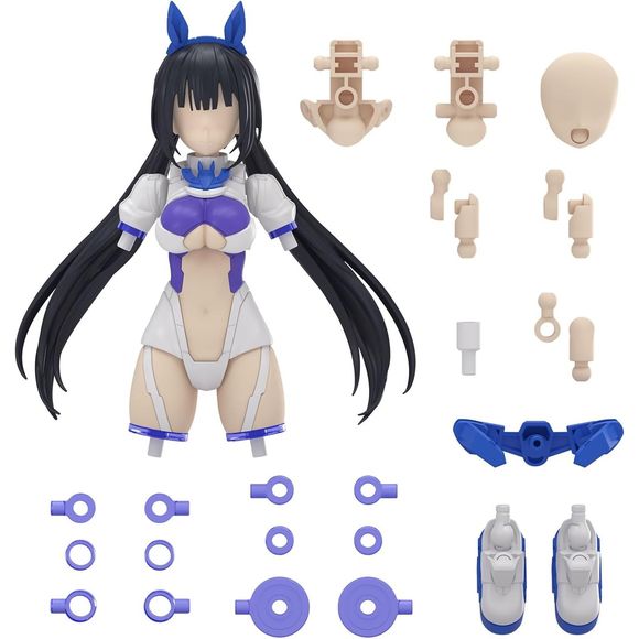 Bandai is proud to present the next set of optional parts in the fan favorite 30 Minutes Sisters line: the Sprint Costume (Color B)! In addition to two unprinted face parts, two types of head parts (FP-I type) are included. Combine with the "30 MINUTES SISTERS Water Transfer Decal Universal" (sold separately) to create expressive characters! Numerous ring-type joint parts that can be attached to the arms and legs are also included.