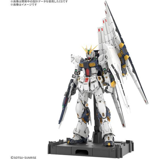 PRE-ORDER EXPECTED TO SHIP IN MARCH OF 2026

The Nu Gundam debuts the new 1/60-scale "Perfect Grade Unleashed" model-kit lineup, celebrating the 45th anniversary of Gunpla with Bandai's latest and greatest technology! This new lineup recreates the internal structure to the utmost; the Ultimate Unit System allows you to experience the construction of a mobile suit by assembling each part into a convincing structure.