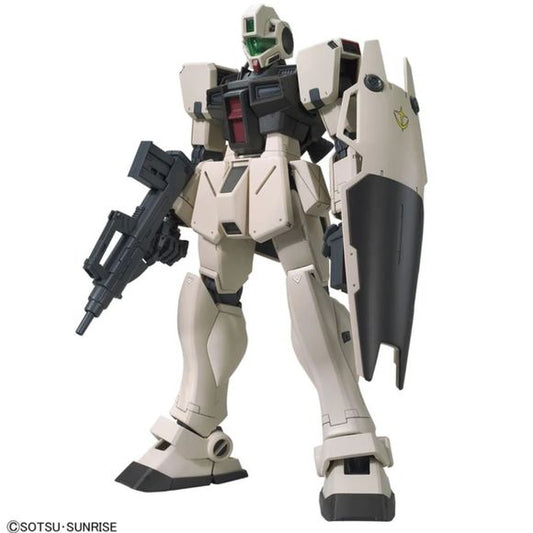 The long-awaited Colony Type GM Command from Mobile Suit Gundam 0080: War in the Pocket is here as an MG kit!

The GM Command's iconic silhouette has been recreated in the newly designed MG standardized form. The kit's frame allows for smooth articulation in the waist, arms, and legs, opening up a wide range of articulation to achieve various poses close to those of the human body.

Its iconic colony version backpack has been replicated, utilizing newly designed parts.