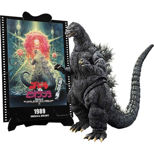 PRE-ORDER: Expected to ship in March of 2026

Bandai's "S.H.MonsterArts" figure of the mighty Godzilla, as seen in 1989's "Godzilla vs. Biollante," returns with a paper craft of the stunningly designed movie poster! Sculpted by Godzilla-meister Yuji Sakai and based on the suit used in the film, this figure boasts incredibly detailed texture and coloring, as well as articulation that adds supreme posability without disrupting Godzilla's proportions