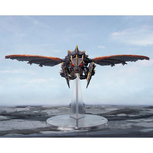 PRE-ORDER: Expected to ship in May of 2026

From Godzilla x Megaguirus: G Annihilation Strategy, this set includes Megaguirus, Meganula, and Meganulon! Modeled under the direction of Shinichi Wakasa, known for his work on kaiju sculpts, this item features Intricate detailing throughout. Color scheme faithfully reproduces the original reference materials and stills, focusing on the signature sinister color finish.
Engineered by Mitsuhiko Hosokawa, full movement is achieved without sacrificing proportions.

T