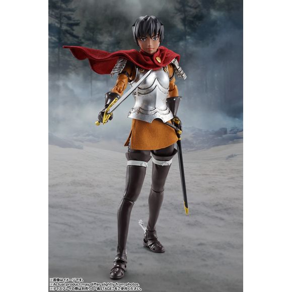 PRE-ORDER: Expected to ship in March of 2026

As seen in the Golden Age Arc of "Berserk," a masterpiece of dark fantasy that's popular all over the world, the Band of the Hawk version of Casca joins the "S.H.Figuarts" action-figure lineup from Bandai! Her face is reproduced using digital printing, and fabric is used for her cloak and skirt for natural movement.