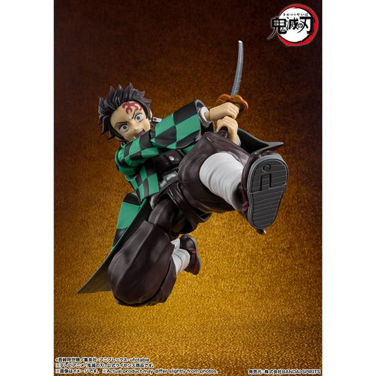 PRE-ORDER: Expected to ship in February of 2026

Tanjiro Kamado from "Demon Slayer: Kimetsu no Yaiba" joins the "S.H.Figuarts" action-figure series from Bandai, as seen in the Battle at Infinity Castle! He boasts an overwhelming range of motion, and comes with new interchangeable faces and accessories inspired by the Battle at Infinity Castle.