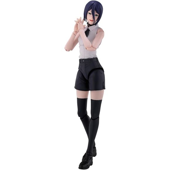From the Chainsaw Man: Reze Arc Movie, REZE joins S.H.Figuarts!  Recreate the allure of the mysterious REZE with a variety of optional parts! [Set Contents] Main body, 2 optional left hands, 3 optional right hands, 3 optional expression parts, *2 additional option parts to be revealed at a later date