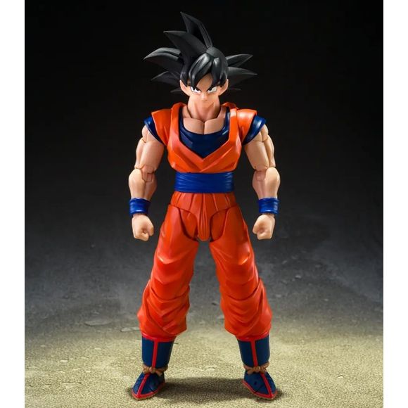 PRE-ORDER: Expected to ship in July of 2026

S.H.Figuarts presents a newly sculpted Son Goku wearing his Cell Saga outfit from Dragon Ball Z! Faithfully recreated with meticulous attention to detail, capturing the proportions, hair volume, and various expressions from the original anime artwork. Features the enhanced articulation structure refined through the S.H.Figuarts Dragon Ball series, including the Dynamic-Movable Shoulder System (patent pending) specifically for the shoulders!"