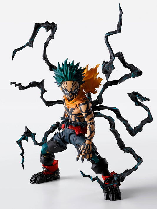 PRE-ORDER: Expected to ship in July of 2026

"Overlay Deku" from the TV anime "My Hero Academia" is joining the S.H.Figuarts lineup! The Blackwhip tendrils spread across his body are recreated with precise coloring. This rendition of Deku features further upgraded articulation to achieve iconic crouching poses