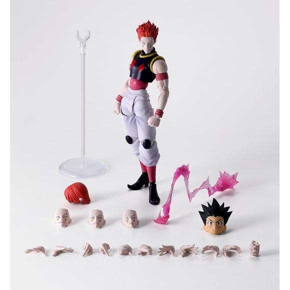 <p>Bring the unpredictable magician <strong>Hisoka</strong> to your collection with the <strong>S.H.Figuarts Hisoka</strong> action figure from <strong>Hunter × Hunter</strong>!</p>

<p>Hisoka is recreated with Bandai Tamashii Nations' signature S.H.Figuarts articulation, allowing you to pose him in a wide variety of dynamic and theatrical stances inspired by the anime.</p>

<p>The figure includes multiple interchangeable expressions and hand parts to capture Hisoka's smug, menacing, and battle-ready person