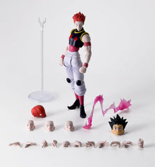 <p>Bring the unpredictable magician <strong>Hisoka</strong> to your collection with the <strong>S.H.Figuarts Hisoka</strong> action figure from <strong>Hunter × Hunter</strong>!</p>

<p>Hisoka is recreated with Bandai Tamashii Nations' signature S.H.Figuarts articulation, allowing you to pose him in a wide variety of dynamic and theatrical stances inspired by the anime.</p>

<p>The figure includes multiple interchangeable expressions and hand parts to capture Hisoka's smug, menacing, and battle-ready person