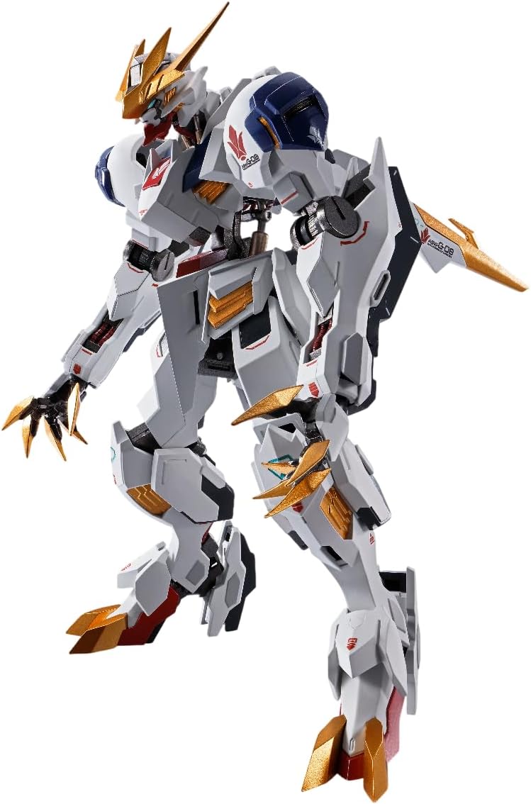 The first Mobile Suit from "Iron Blooded Orphans" joins METAL ROBOT SPIRITS!

The Gundam Barbatos Lupus Rex features the highest proportion of diecast metal parts in METAL ROBOT SPIRITS history. Highly posable and faithfully designed to accurately capture its onscreen appearance, this is the ultimate figure of the mechanical character.  5.90 inches (14.98cm) tall.

[Set Contents]

a pair of hands
giant mace
two leg "pile bunkers," two hidden arms
two tail-blade cables
eye effect parts
and a stand