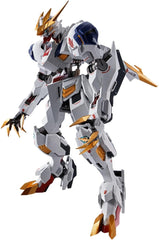 The first Mobile Suit from "Iron Blooded Orphans" joins METAL ROBOT SPIRITS!

The Gundam Barbatos Lupus Rex features the highest proportion of diecast metal parts in METAL ROBOT SPIRITS history. Highly posable and faithfully designed to accurately capture its onscreen appearance, this is the ultimate figure of the mechanical character.  5.90 inches (14.98cm) tall.

[Set Contents]

a pair of hands
giant mace
two leg "pile bunkers," two hidden arms
two tail-blade cables
eye effect parts
and a stand