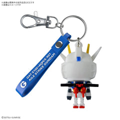 Bandai Gundam SEED Aile Strike Ailestpla-kun 3D Rubber Mascot Keychain