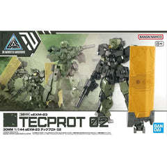 The Earth Federation Forces' mass-produced security-type Tech Proto (Tecprot), also used to maintain peace on Earth, is now part of Bandai's "30MM (30 Minutes Missions)" lineup!

Once completed the Tech Proto can be displayed in a light armor form by removing some of the armored parts. The scope visor can be open or closed. Among the accessories are a large shield; new production techniques allow the shield design to be reproduced as a standalone part.
