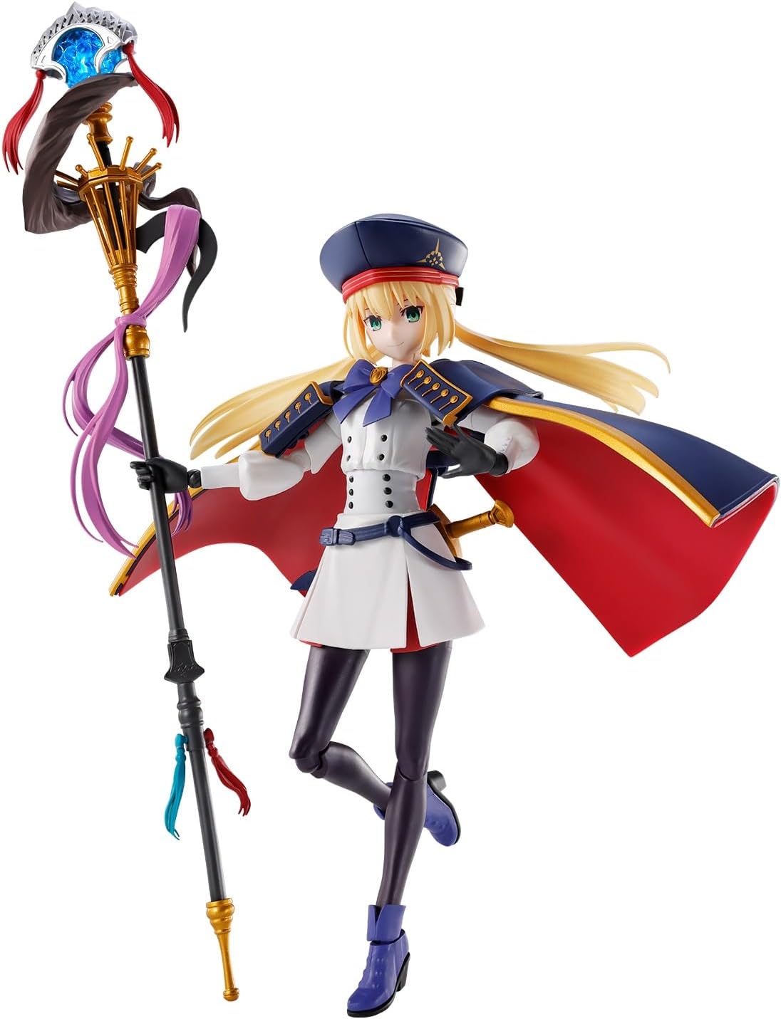 Altria Caster from "Fate/Grand Order" joins Bandai's "30MS (30 Minutes Sisters)" action-figure model-kit lineup! 

Three different tampo-printed interchangeable faces are included.
She comes with a staff, sword, hat, cape, and numerous interchangeable hands.
The hat and cape are detachable, allowing you to recreate her appearance without the hat using interchangeable parts.