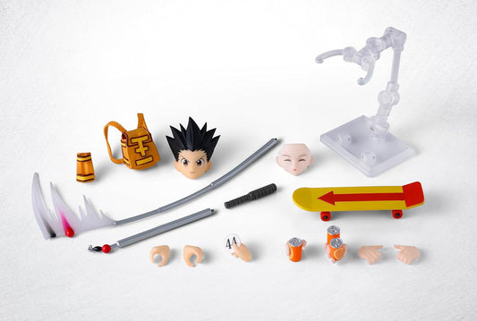 <p>Expand your <strong>Hunter × Hunter</strong> S.H.Figuarts collection with the <strong>Gon &amp; Killua Hunter Exam Arc Option Parts Set</strong> from Bandai Tamashii Nations!</p>

<p>This accessory set is designed for the separately sold <strong>S.H.Figuarts Gon</strong> and <strong>S.H.Figuarts Killua</strong> figures and includes a variety of parts inspired by their adventures during the Hunter Exam arc.</p>

<p>Gon receives additional interchangeable hands and an expression part, along with his backpa