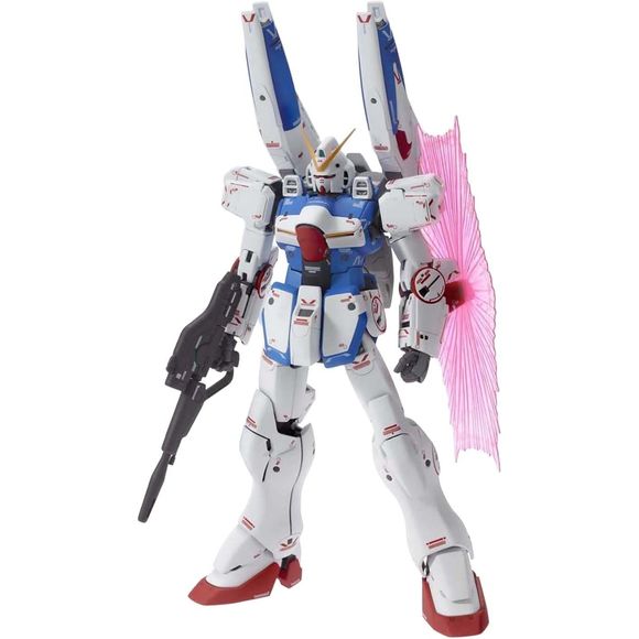 Combining the 1/100 MG Victory Gundam and the 1/100 V Core Booster Ver Ka in one package you get the MG V Dash Gundam Ver Ka! Everything from both kits is included in this one release (it must be noted that the stand included in the original Core Booster kit is NOT included), meaning you get the Victory Gundam and Core Booster which gives you four Core Fighters in total! Marking stickers (lots of them) are provided. The bonus clear armor parts found in the Victory Gundam are not included in this V Dash rele