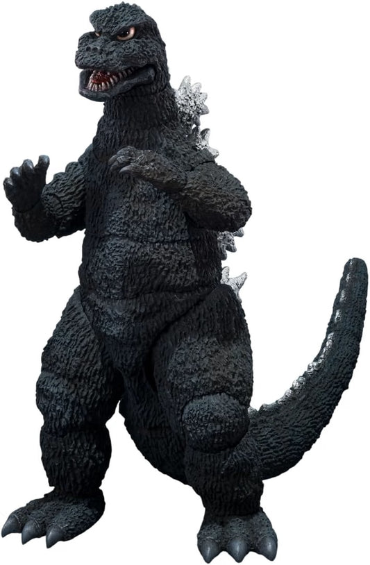 Godzilla as seen in the 1975 film Terror of Mechagodzilla joins the S.H.MonsterArts series!

This version of Godzilla, who battled both Mechagodzilla and Titanosaurus in the classic film, has been recreated as an all-new sculpt under the supervision of renowned Godzilla sculptor Yuji Sakai. The figure faithfully captures Godzilla’s distinctive 1975 appearance, with detailed sculpting and coloring designed to reproduce his on-screen look.

In addition to the fully articulated figure, interchangeable hand par