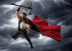 PRE-ORDER: Expected to ship in January of 2027.

Thor from the upcoming Avengers film is now available in S.H.Figuarts! From the movie "The Avengers: Doomsday," Thor, son of the king of Asgard, is brought to life in his latest costume. Mjolnir with painted cracks is included. When combined with Stormbreaker, various scenes can be recreated. Don't miss out on adding this figure to your Marvel collection! 6.3 inches (16cm) tall.