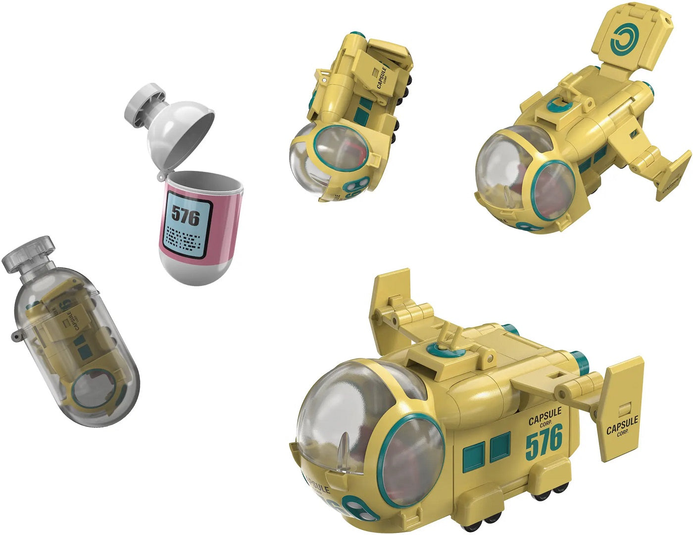 PRE-ORDER: Expected to ship in February of 2027.

Bulma's Airplane (Hoi-Poi Capsule No. 576) from "Dragon Ball Z" is now part of the new "ChangeArts" toy series from Tamashii Nations!

The "ChangeArts" series delivers the fun and surprise of transformation, utilizing the transformation technology (ChangeArts) that Tamashii Nations is proud of! Inspired by the way mecha emerge from capsules in "Dragon Ball Z," this item is meticulously sculpted to faithfully recreate its appearance in the show. The cockpit i