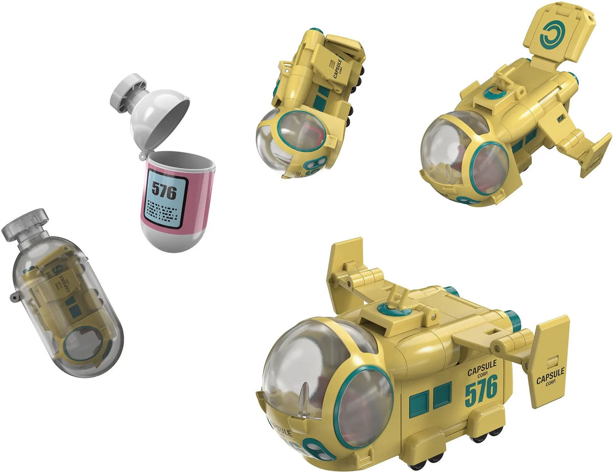 PRE-ORDER: Expected to ship in February of 2027.

Bulma's Airplane (Hoi-Poi Capsule No. 576) from "Dragon Ball Z" is now part of the new "ChangeArts" toy series from Tamashii Nations!

The "ChangeArts" series delivers the fun and surprise of transformation, utilizing the transformation technology (ChangeArts) that Tamashii Nations is proud of! Inspired by the way mecha emerge from capsules in "Dragon Ball Z," this item is meticulously sculpted to faithfully recreate its appearance in the show. The cockpit i