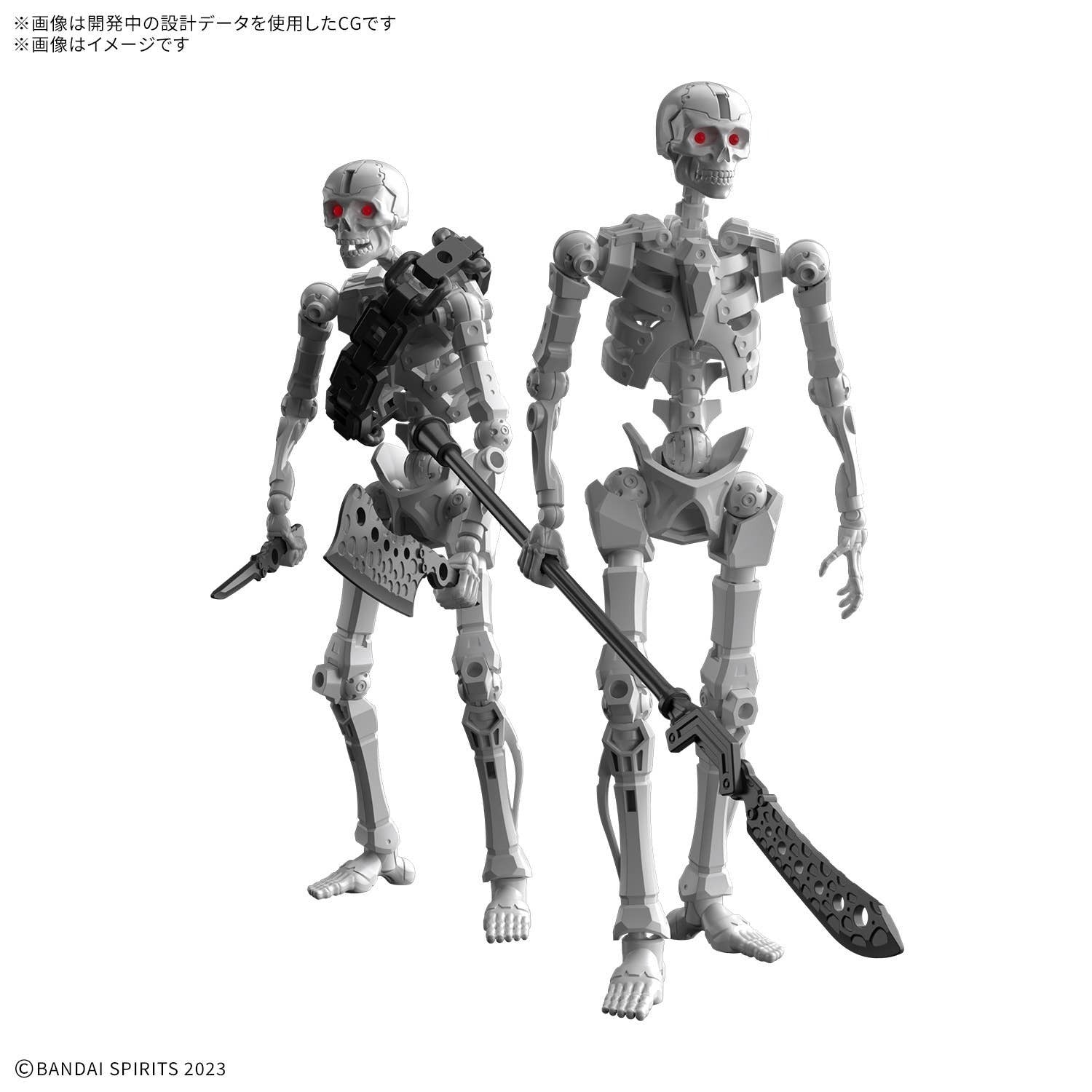 PRE-ORDER: Expected to ship in May 2026

Bandai introduces the Dlroskeleton into their "30MF (30 Minutes Fantasy)" model-kit lineup, where you can create your own fantasy job! This set includes a pair of the bony warriors!