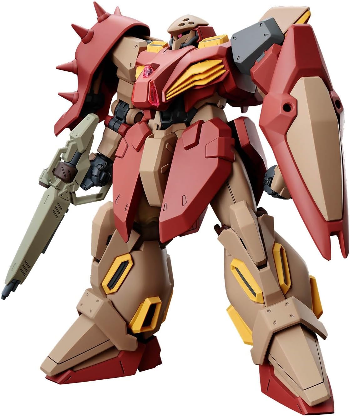 The Messer M01 type (Gawman's unit), as seen in "Mobile Suit Gundam Hathaway: The Sorcery of Nymph Circe," is now available from Bandai as a newly sculpted model kit! A special left shoulder part to recreate Gawman's unit is included; the front and rear skirts are reproduced with a stress-free structure that ensures a wide range of motion without the parts coming off. The elbow and knee joints feature smooth movement too!

[Includes]:

Beam saber (x2)
Long beam rifle
Spike shoulder armor
Small shield
Sticke