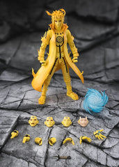 PRE-ORDER: Expected to ship in September of 2026

From the NARUTO series, MINATO NAMIKAZE [Kurama Link Mode] -Bond of Light That Shatters Darkness- joins S.H.Figuarts! With the design and coloring inspired by 'Minato Namikaze' as he appeared in Kurama Link Mode during the Fourth Great Ninja War. It comes with kunai and large Rasengan effects, allowing dynamic battle scenes to be recreated.

Additionally, an expression part that can be used for 'Naruto Uzumaki: The Power to Unite-' is also included to recrea