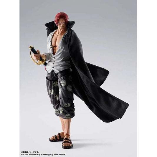 PRE-ORDER: Expected to ship in January 2027.

Shanks -Marineford Summit War- joins the action figure series S.H.Figuarts! From the TV anime ONE PIECE, Shanks as seen during the Marineford Summit War arrives! In addition to an impressive range of articulation that recreates Shanks’s wide variety of action poses, it also comes with rich expression parts and a straw hat for recreating scenes from the series! 6.5 inches (16.5cm) tall.

Includes:
Shanks figure
4 Interchangeable expression parts
2 Types of interc