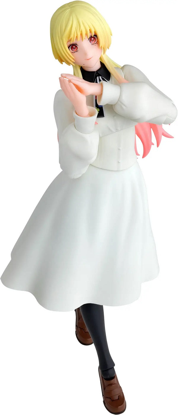 PRE-ORDER: Expected to ship in February of 2027.

Mei Kinosaki from the TV anime "Marriagetoxin" is joining Bandai's "S.H.Figuarts" action-figure series, with an all-new sculpt! In addition to an impressive range of motion, the figure also features a dress made of soft parts so it won't interfere with posing. Three interchangeable faces are included, and you can swap out the back hair part to recreate Mei's short hairstyle! 5.7 inches (14.5cm) tall.