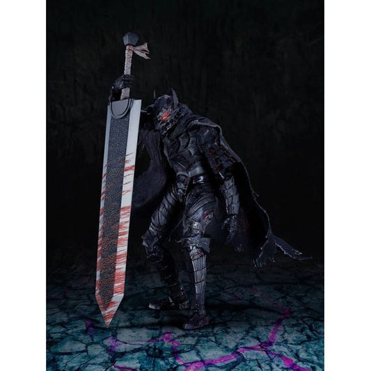 PRE-ORDER: Expected to ship in February of 2027.

"The moment I obtained that shell, I was already set free."

Thoroughly supervised by Studio Gaga! Guts, in his 'Beast of Darkness' form swallowed by berserker armor from the hugely popular manga 'Berserk,' returns to S.H.Figuarts with effects and coloring that recreate action scenes.

From the globally popular dark fantasy classic 'Berserk,' 'Guts' in the 'Heat of Passion' form returns to S.H.Figuarts with a color scheme inspired from various action scenes.