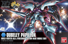 Build Aila Jyrkiäinen’s customized mobile suit from Gundam Build Fighters with the HG 1/144 Qubeley Papillon! Based on the iconic Qubeley design, the Qubeley Papillon features its distinctive sweeping armor, elegant silhouette, and striking color scheme seen in the anime. This High Grade model kit offers articulated posing and detailed parts that capture the unique appearance of Aila’s formidable Gunpla. A fantastic addition to any Gundam Build Fighters collection and a must-have for fans of the Qubeley fam
