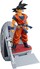 PRE-ORDER: Expected to ship in March of 2027.

This figure is based on the scene from "DRAGON BALL Z" during the "Frieza Saga" when the spaceship lands on Planet Namek! Goku himself is recreated with meticulous detail, including sculpting and coloring, to match his appearance in the anime! Furthermore, by incorporating spaceship doors, gravity generators, and chairs as a perspective-driven vignette-style diorama, the figure's world expands even further! 9.84 inches tall (25cm).