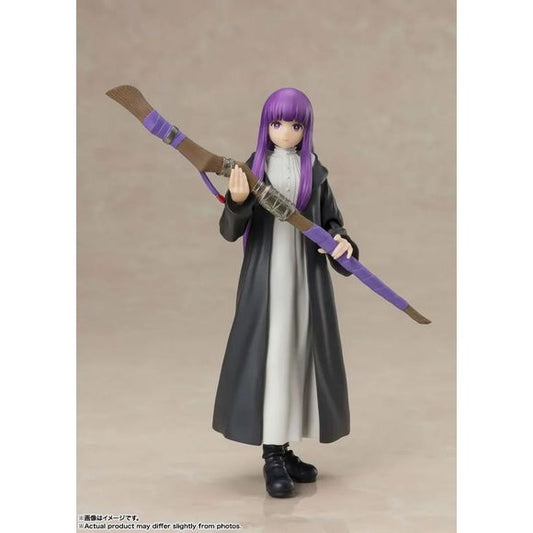PRE-ORDER: Expected to ship in April of 2027.

Fern, the young mage who joins Frieren's party in "Frieren: Beyond Journey’s End," now joins S.H.Figuarts! Numerous options and effect parts put you in the action. Flexible materials in strategic places allow for dynamic posing! Don't miss out on adding this figure to your Frieren collection! 4.92 inches (12.5cm) tall.

Includes:
Fern figure
3 Interchangeable expression parts
7 Interchangeable hand parts
3 Left
4 Right
Staff
Bracelet
Magic effect
Effect part st