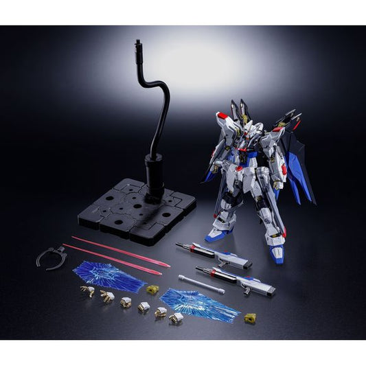 PRE-ORDER: Expected to ship in April 2027.

ABSOLUTE ACT, a new brand specializing in action posing, is here. The first release is Strike Freedom Gundam. Move it exactly as you feel.

Standing approximately 185 mm tall, the figure is equipped at the neck, shoulders, and waist with the ABSOLUTE ACTION POINT articulation system, designed to maximize the character’s full posing potential. In addition, sculptural arrangements and articulation designed specifically for action posing, together with the ease of pl