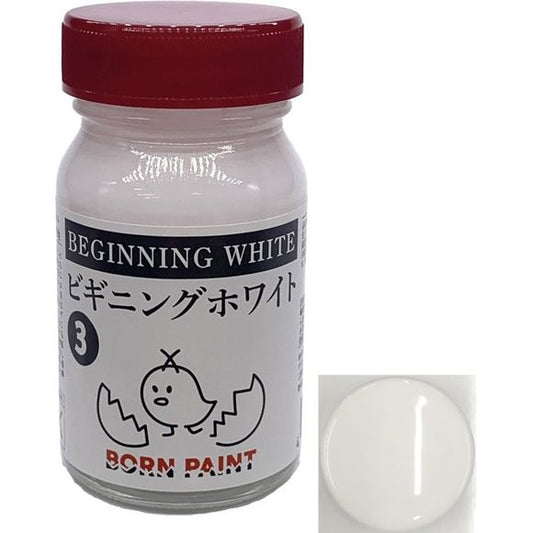 Born Paint TRU42007 Beginning White 50ml Lacquer Paint Bottle | Galactic Toys & Collectibles