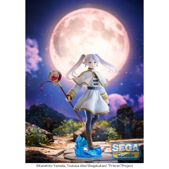 <p>Bring the quiet elegance of the legendary elven mage to your collection with the <strong>Frieren Luminasta Figure</strong> from SEGA!</p>

<p>Based on the hit anime <strong>Frieren: Beyond Journey's End</strong>, this collectible recreates Frieren in her familiar white-and-gold mage outfit with her signature long silver hair and calm expression.</p>

<p>Part of SEGA's <strong>Luminasta</strong> figure line, the sculpt focuses on Frieren's graceful silhouette and recognizable character design, making it a