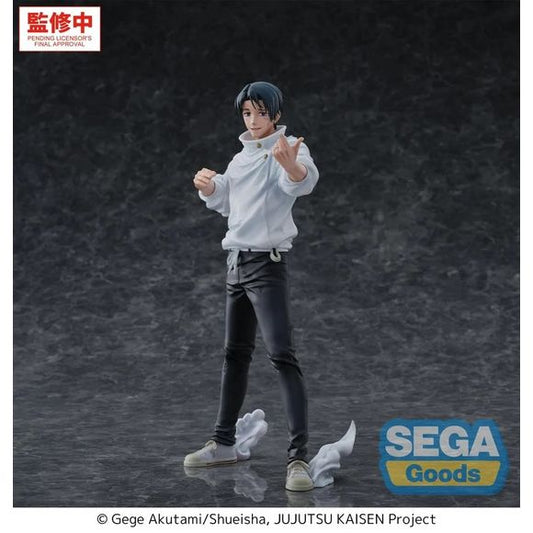 <p><strong>PRE-ORDER: Expected to ship in April of 2027.</strong></p>

<p>Yuta Okkotsu makes a massive statement in this GigantiX figure from Sega.</p>

<p>The figure captures the moment Yuta declares "Just this once!" during The Culling Game arc. His high-collared white uniform jacket is sculpted with folds and battle damage, and swirling smoke effects rise beneath his feet.</p>

<p>Part of Sega's GigantiX prize figure line, known for its large size and shelf presence.</p>