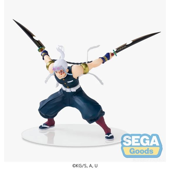 <p><strong>PRE-ORDER: Expected to ship in April of 2027.</strong></p>

<p>The flamboyant Sound Hashira makes a return with Sega's FIGURIZMα Tengen Uzui figure from Demon Slayer: Kimetsu no Yaiba!</p>

<p>Tengen is sculpted with his twin Nichirin cleavers in a dynamic pose that captures his flashy personality. This is a rerun of a previously released Sega prize figure.</p>

<p>Part of Sega's FIGURIZMα prize figure line. Non-articulated PVC figure.</p>