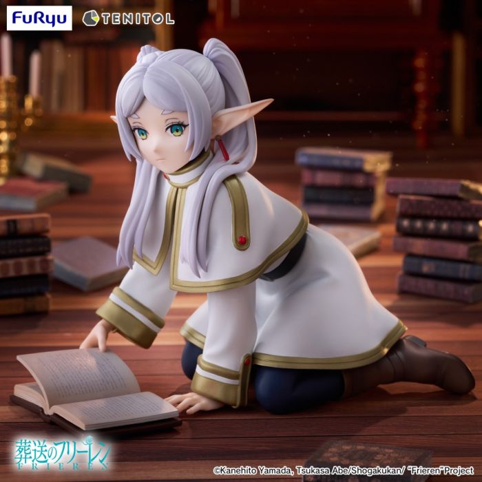 <p><strong>PRE-ORDER: Expected to ship in May of 2027.</strong></p>

<p>From <em>Frieren: Beyond Journey's End</em> comes <strong>Frieren</strong> as an adorable palm-sized figure in FuRyu's <strong>TENITOL Petit</strong> series!</p>

<p>Inspired by a memorable scene from Season 1, Episode 15, Frieren is depicted carefully examining an ancient grimoire with a focused expression. Despite the compact size, the figure features detailed sculpting throughout her clothing, cape, hair, and spellbook.</p>

<p>Measu