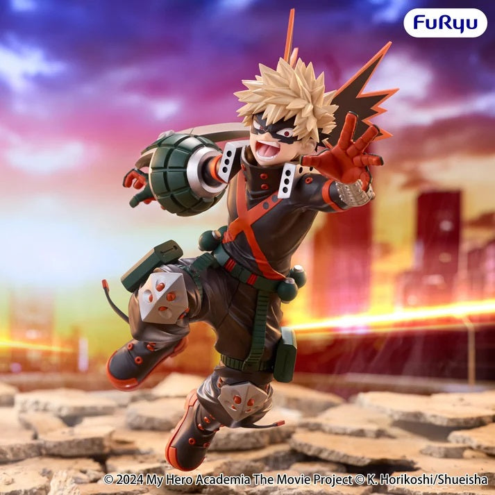 <p><strong>PRE-ORDER: Expected to ship in April of 2027.</strong></p>

<p>From the popular anime film <em>My Hero Academia: You're Next</em> comes the <strong>Muchute Katsuki Bakugo Figure</strong> by FuRyu!</p>

<p>Standing approximately <strong>6.3 inches (16 cm) tall</strong>, Bakugo is captured in a dynamic battle pose with an intense expression that reflects his explosive personality and fighting style.</p>

<p>Part of FuRyu's <strong>Muchute</strong> figure series, this release presents Katsuki Bakugo