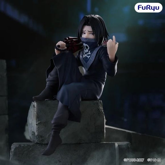 <p><strong>PRE-ORDER: Expected to ship in May 2027.</strong></p>

<p>From <em>Hunter x Hunter</em> comes the return of Feitan as part of FuRyu's popular Noodle Stopper Figure series!</p>

<p>The Phantom Troupe member is captured in a relaxed seated pose while carrying his signature umbrella over his shoulder. Feitan's dark outfit, skull-patterned face covering, and sharp expression are faithfully recreated for a display that perfectly matches his intimidating personality.</p>

<p>Designed as part of FuRyu's