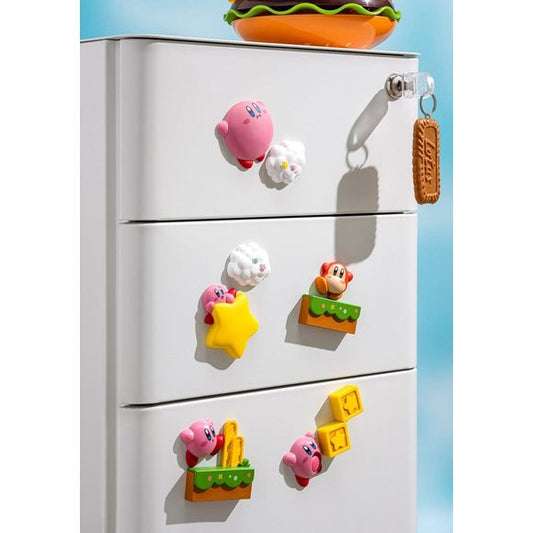 Kirby! One of the most legendary video game characters of all time. Always cheerful, innocent and food-loving but becomes fearless, bold and clever in the face of danger! This cute and collectible blind box series has 5 variations, all of which have a magnet attached to the back of the specially 3D designed figurine. Perfect for putting up on your fridge, locker or anything you can attach a magnet to!