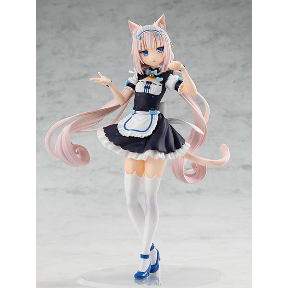 Joining the Pop Up Parade figure line is Vanilla, from Nekopara, dressed in her Patisserie La Soleil uniform! Her gentle, reserved expression has been faithfully recreated. 6.70 inches (17cm) tall.