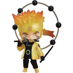 Naruto Uzumaki in his Sage of the Six Paths appearance!
From the popular anime series "Naruto Shippuden" comes a Nendoroid of Naruto Uzumaki in his Sage of the Six Paths appearance! The gradients in his hair and headband have been faithfully recreated! He comes with three face plates, including a standard expression, a shouting expression, and a combat expression that shows Naruto with a kunai in his mouth.

Additional accessories include a Tailed Beast Bomb Rasen-Shuriken, Truthseeker Orbs, and his Six