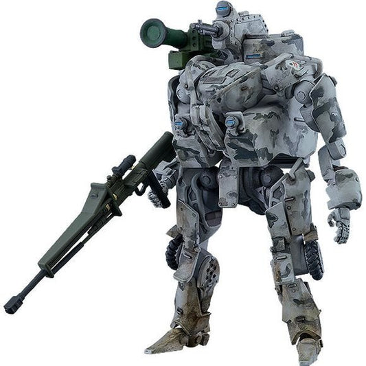 From the YouTube Originals series, "OBSOLETE" by Gen Urobuchi comes 1/35 scale plastic model kits. The next in the series is the armored EXOFRAME Shango used by the Outcast Brigade. The EXOFRAME can be recreated by attaching armor to the common base frame that features 28 points of articulation. A rifle, sniper rifle, anti-tank missile, and 2 kinds of pilot miniature figures (Zahir, Outcast Brigade soldier) are also included. Water-slide decals to recreate the appearance of Azania EXOFRAMEs are included. 3.